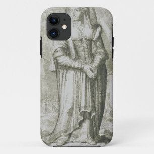 Funda Para iPhone 11 Santa Hildegarda de Bingen Arte Místico Medieval
