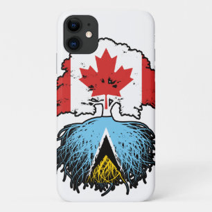 Funda Para iPhone 11 Santa Lucía Santa Lucía Raíz canadiense de árbol c