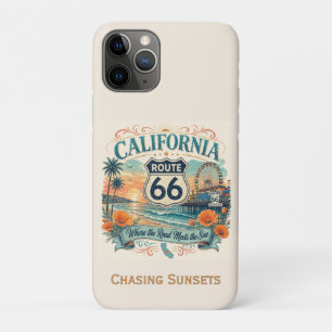 Funda Para iPhone 11 Pro Santa Monica Pier Ruta 66 Paisaje Soñado del Pacíf