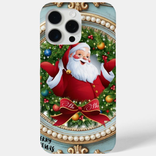 Funda De Case-Mate Para iPhone Santa Navidad (Reverso )