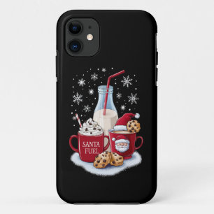 Funda Para iPhone 11 Santa Navidades Leche y Cookies Latte Family Xmas