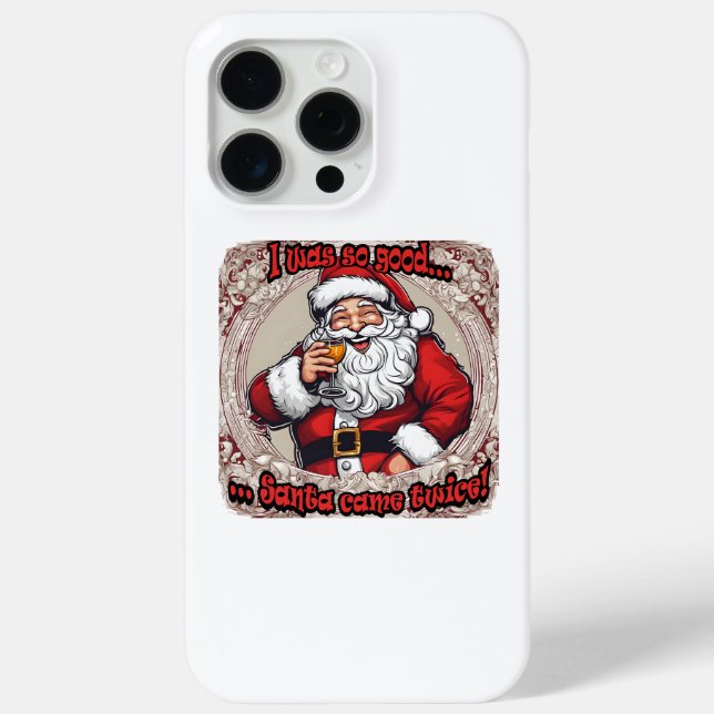 Funda De Case-Mate Para iPhone ¡Santa vino dos veces! (Reverso )