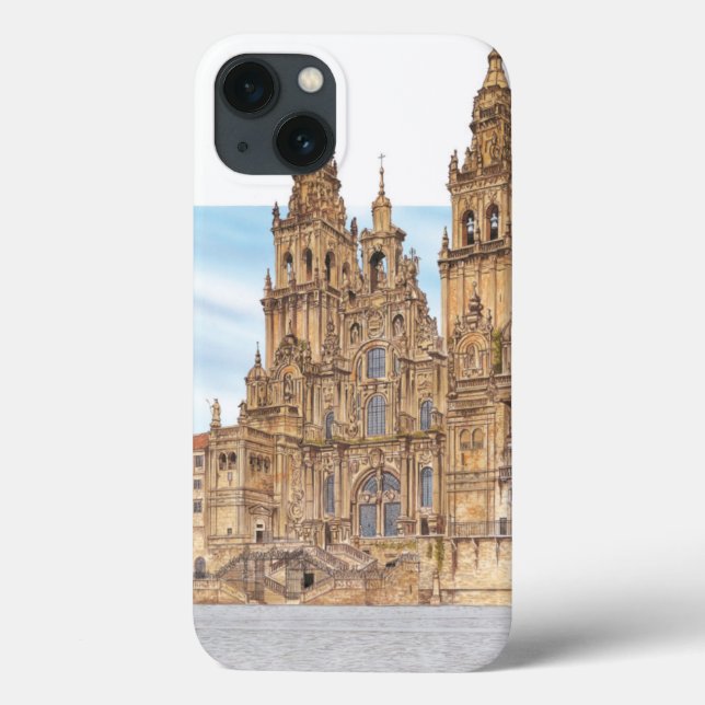 Funda De Case-Mate Para iPhone Santiago de Compostela. Façade occidental. España (Reverso)