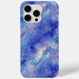 Funda Para iPhone 15 Pro Max Sapphire Blue Scribled Textura