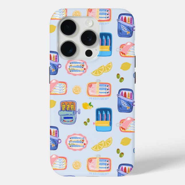 Funda De Case-Mate Para iPhone Sardinas y Limones (Reverso )