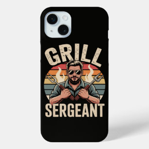 Funda Para iPhone 15 Mini Sargento de la Parrilla Regalo del Día del Padre B