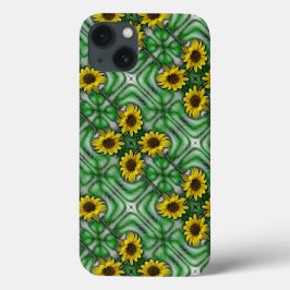 Funda Para iPhone 13 Sassy Sunflower green