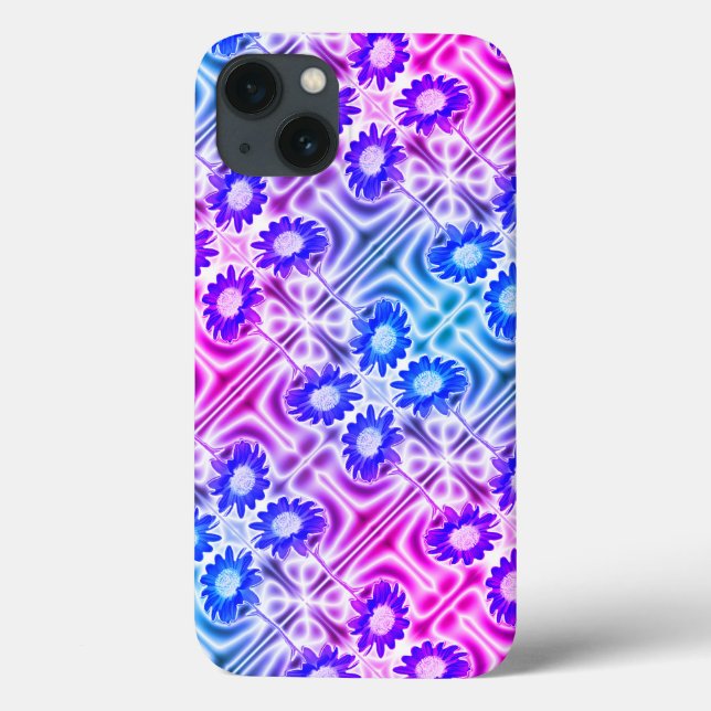 Funda De Case-Mate Para iPhone Sassy Sunflowers morado (Reverso)