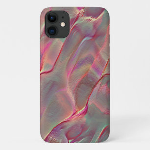 Funda Para iPhone 11 Satino rocoso granulado digital, melocotón o coral