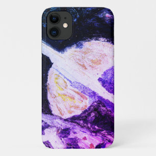Funda Para iPhone 11 Saturn Rising Purple Space Planet