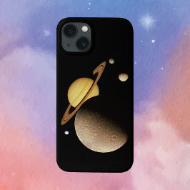 Funda Para iPhone 13 Saturno y sus lunas
