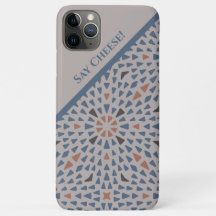 "Say Cheese" con un suave patrón orgánico de color