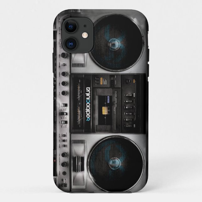 Funda De Case-Mate Para iPhone SC del caso de Boombox IPod (Reverso)