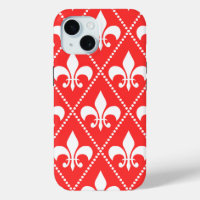 Scarlet Fleur de Lis