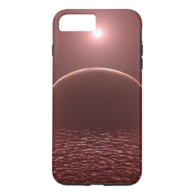 Funda De Case-Mate Para iPhone Scarlet Ocean Moon (Reverso)
