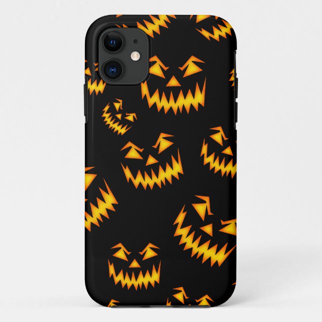 Funda De Case-Mate Para iPhone Scary Halloween Faces (Reverso)