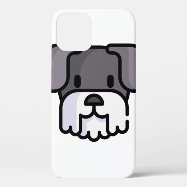 Funda De Case-Mate Para iPhone Schnauzer en miniatura (Reverso )