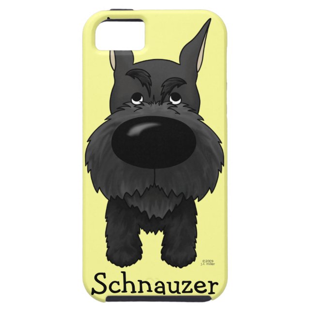 Funda De Case-Mate Para iPhone Schnauzer grande de la nariz (Atrás)