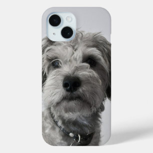 Funda Para iPhone 15 Schnauzer Puppy