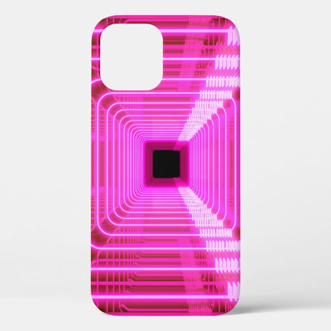 Funda De Case-Mate Para iPhone Sci-Fi Retro 3D: Ilustracion De Arte Pop (Reverso )