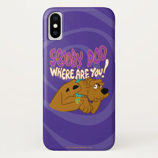 Funda De Case-Mate Para iPhone Scooby-Doo asustado (Reverso)