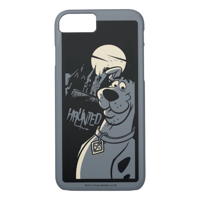 Funda De Case-Mate Para iPhone Scooby-Doo Noir Obstaculizado Gráfico de la mansió (Reverso)