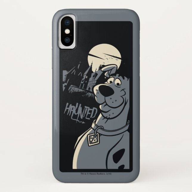 Funda De Case-Mate Para iPhone Scooby-Doo Noir Obstaculizado Gráfico de la mansió (Reverso)