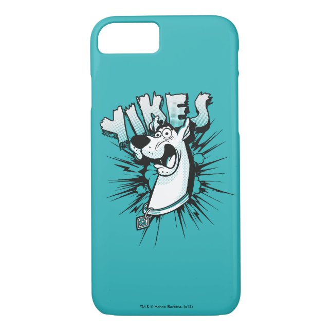 Funda De Case-Mate Para iPhone Scooby-Doo "¡Yikes!" Gráfico de semitono (Reverso)