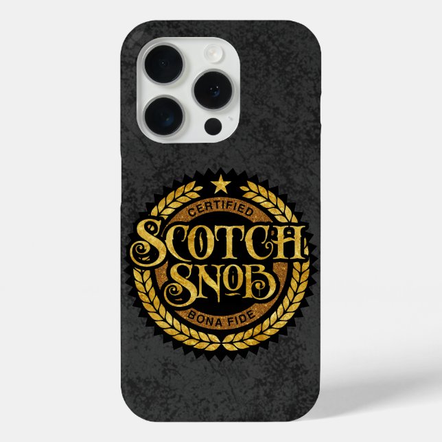 Funda De Case-Mate Para iPhone Scotch Snob - gracioso borracho de whisky (Reverso )