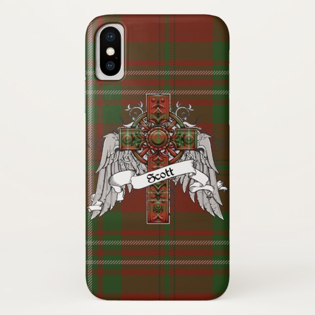 Funda De Case-Mate Para iPhone Scott Tartan Cross (Reverso)