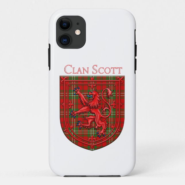 Funda De Case-Mate Para iPhone Scott Tartan Scottish Plaid Lion Rampant (Reverso)