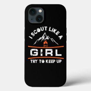 Funda Para iPhone 13 Scout como un Chica intenta mantenerse al día