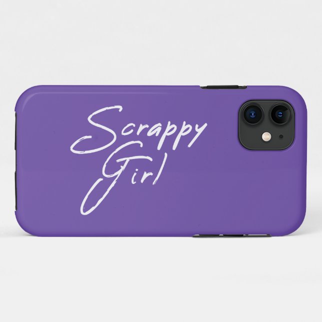 Funda De Case-Mate Para iPhone Scrappy Chica (Reverso (horizontal))