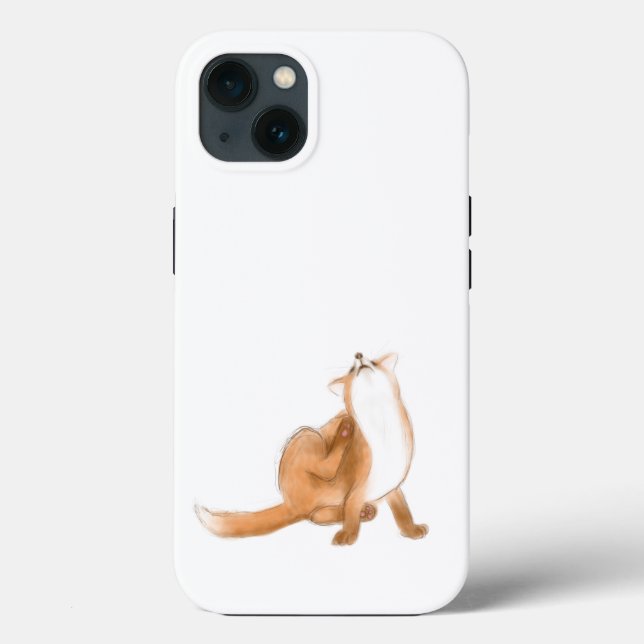 Funda De Case-Mate Para iPhone Scratching fox (Reverso )