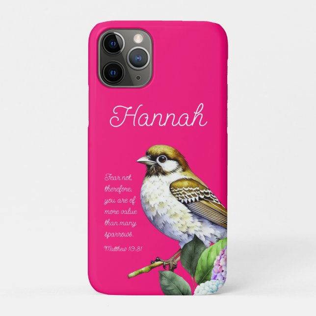 Funda De Case-Mate Para iPhone Scripture Matthew 10:31 (Reverso)