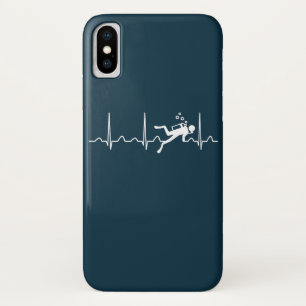 Funda Para iPhone X Scuba Diving Heartbeat