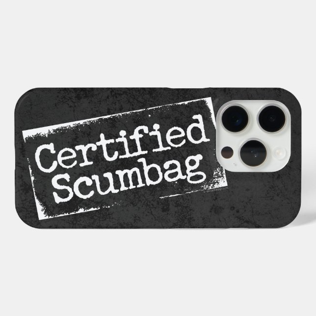 Funda De Case-Mate Para iPhone Scumbag certificado (Reverso Horizontal)