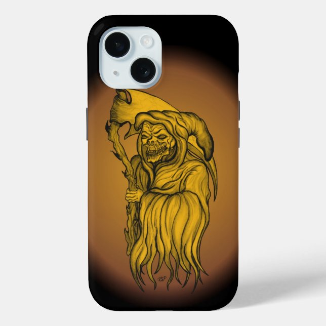 Funda De Case-Mate Para iPhone Scythe man - La muerte (Reverso )