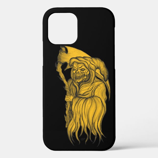 Funda De Case-Mate Para iPhone Scythe man - The Death, Grim Reaper (Reverso )