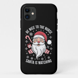 Funda Para iPhone 11 Sé Agradable Con La Enfermera Santa Está Viendo Na
