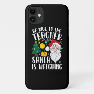 Funda Para iPhone 11 Sé Amable Con El Profesor Santa Está Observando Pr
