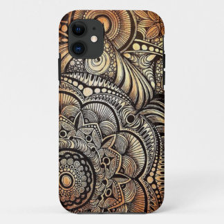 Funda Para iPhone 11 SE del iPhone + iPhone 5/5S, doodle de la alheña