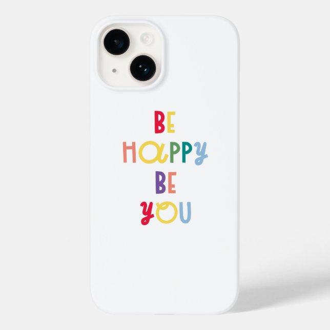 Funda De Case-Mate Para iPhone Sé Feliz (Reverso )