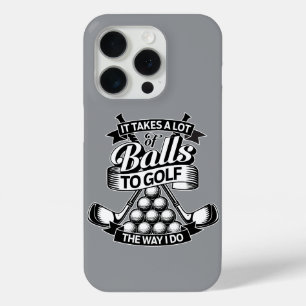 Funda Para iPhone 15 Pro Se Necesitan Muchas Pelotas - golf divertido