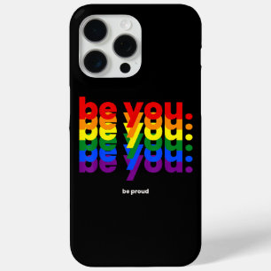 Funda Para iPhone 15 Pro Max Sé tú, sé orgulloso Orgullo LGBTQ Arcoíris Lesbian