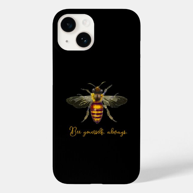 Funda De Case-Mate Para iPhone Sé una abeja  (Reverso )