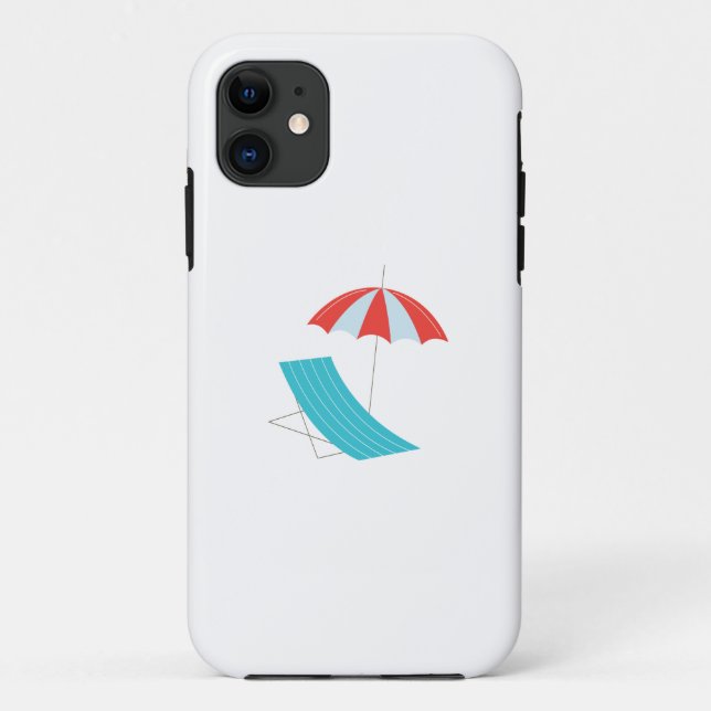 Funda De Case-Mate Para iPhone Sea umbrella chair (Reverso)