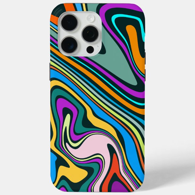 Funda De Case-Mate Para iPhone Seamless Marble Texture (Reverso )