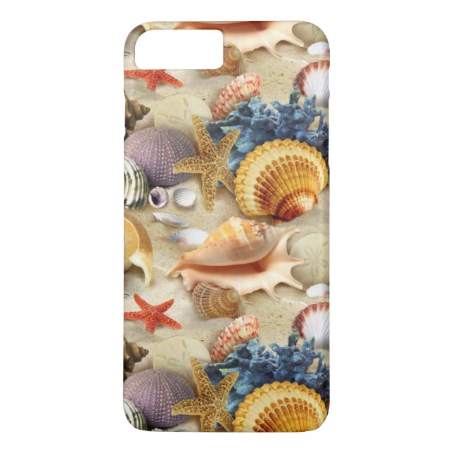 Funda De Case-Mate Para iPhone Seashells de la playa (Reverso)