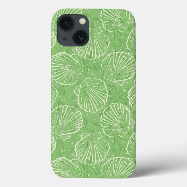 Funda De Case-Mate Para iPhone Seashells del esquema (Reverso)